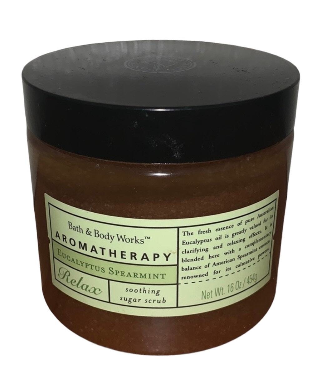 Bath & Body Works Relax Eucalyptus Spearmint Soothing Sugar Scrub NEW 16 oz.